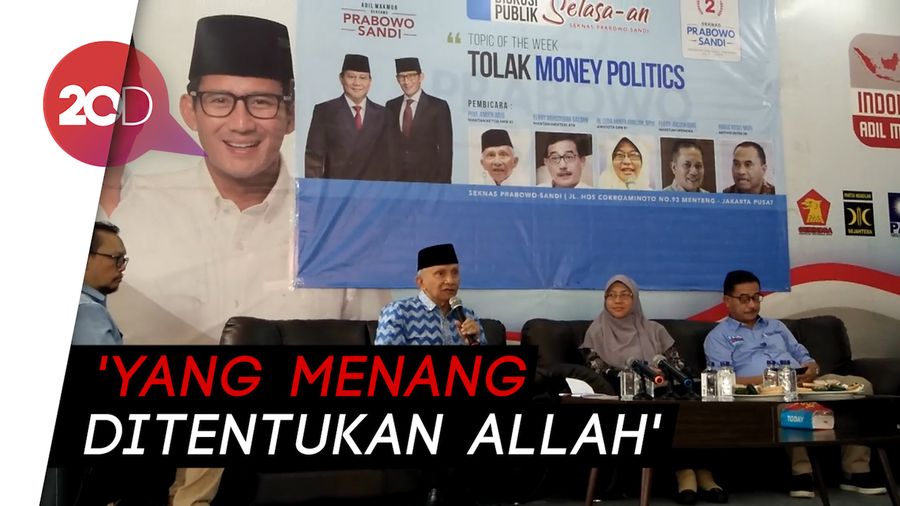 Amien: Malaikat Lapor ke Allah Minta Pemimpin Ugal-ugalan Kalah