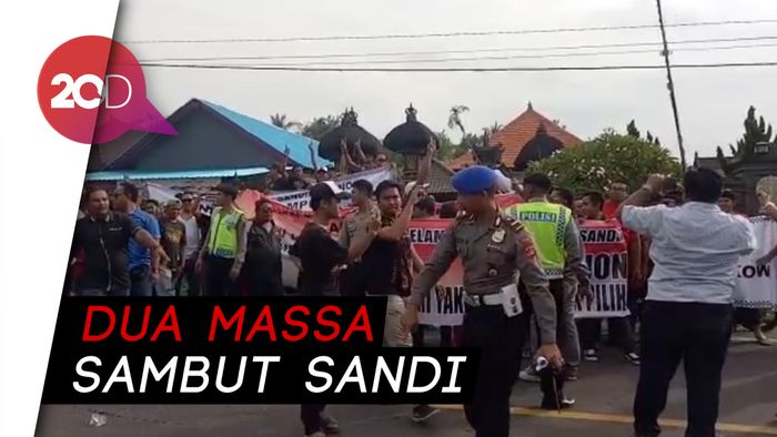 Datang ke Bali, Sandiaga Disambut Teriakan Jokowi Lagi