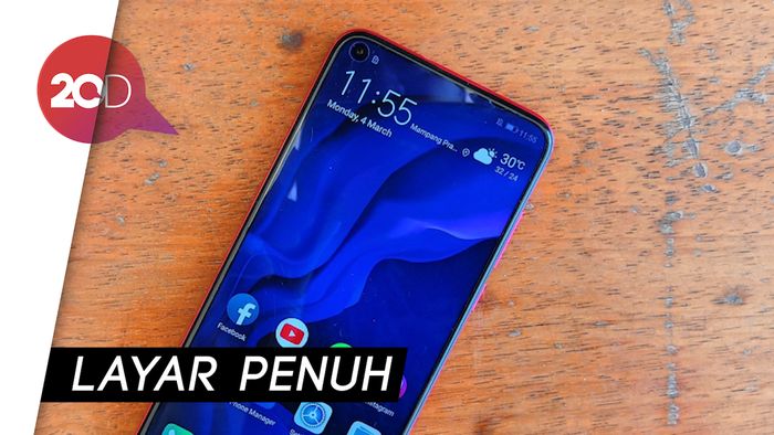 Huawei Nova 4, Smartphone Langka dengan Kamera Tertanam di Layar