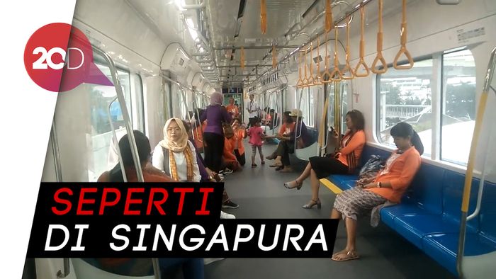 Mengintip Jeroan MRT Jakarta Saat Diuji Publik Perdana
