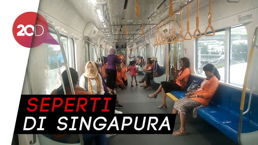 Mengintip Jeroan MRT Jakarta Saat Diuji Publik Perdana