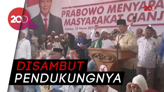 Prabowo Mencium Aroma Kemenangan di Cianjur