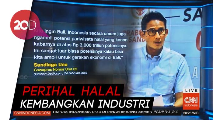 Ide Halal Sandi di Debat Ketiga: Dari Industri Hingga Ekonomi