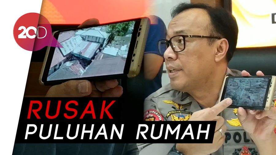 Kondisi Lokasi Pasca Istri Terduga Teroris Meledakan Diri di Sibolga