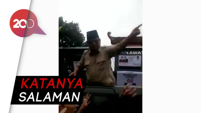 Prabowo Dorong Orang di Kerumunan, BPN Beri Penjelasan