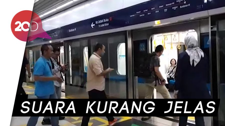 Warga Keluhkan Suara Kurang Jelas Pemberitahuan di MRT