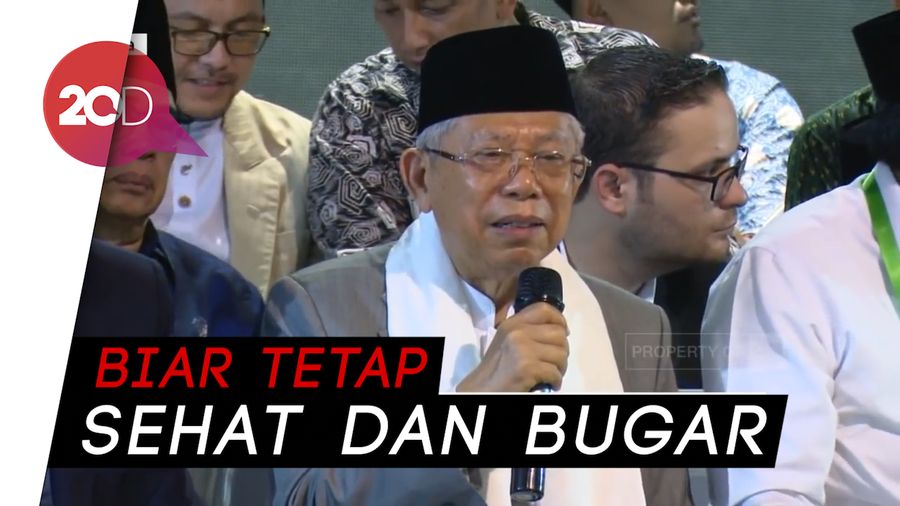 Intip Tips Sehat ala Maruf Amin
