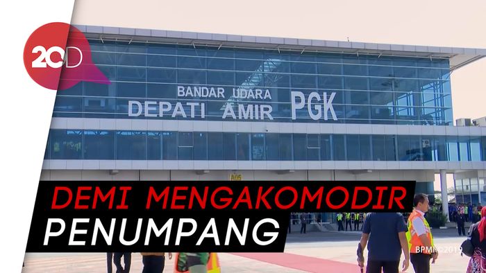 Jokowi Targetkan Bandara Depati Amir Tampung 5 Juta Penumpang