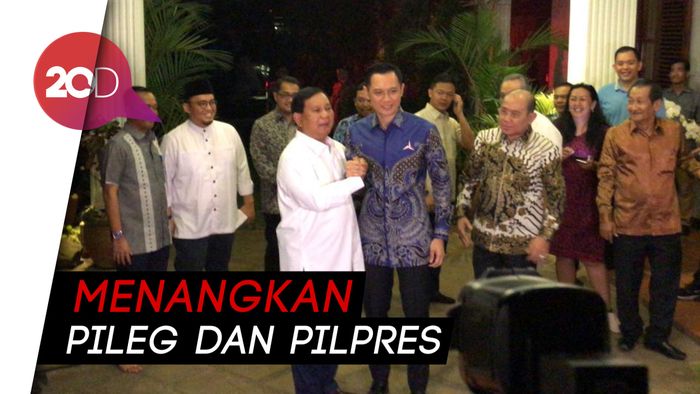 Temui Prabowo, AHY Sampaikan Strategi Rel Ganda Demokrat