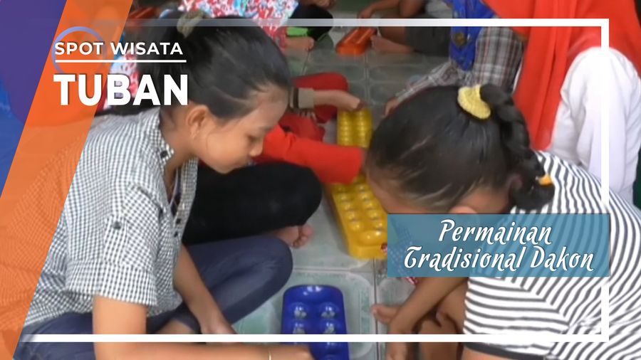 Bermain Permainan Tradisional Dakon Tuban