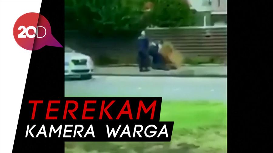 Momen Dramatis Penangkapan Pelaku Penembakan Brutal di New Zealand