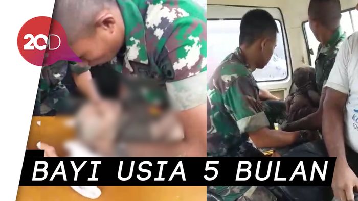 Bayi Korban Banjir Sentani Diselamatkan dari Reruntuhan Rumah