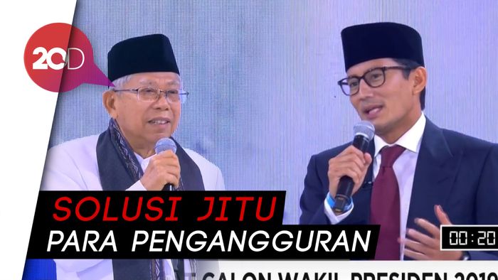 Beda Jurus Maruf-Sandi Tuntaskan Pengangguran