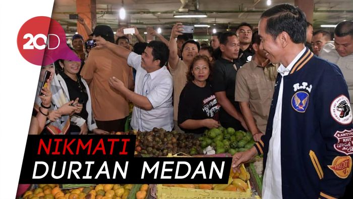 Kehebohan saat Jokowi Beli Sekilo Ikan Teri Medan