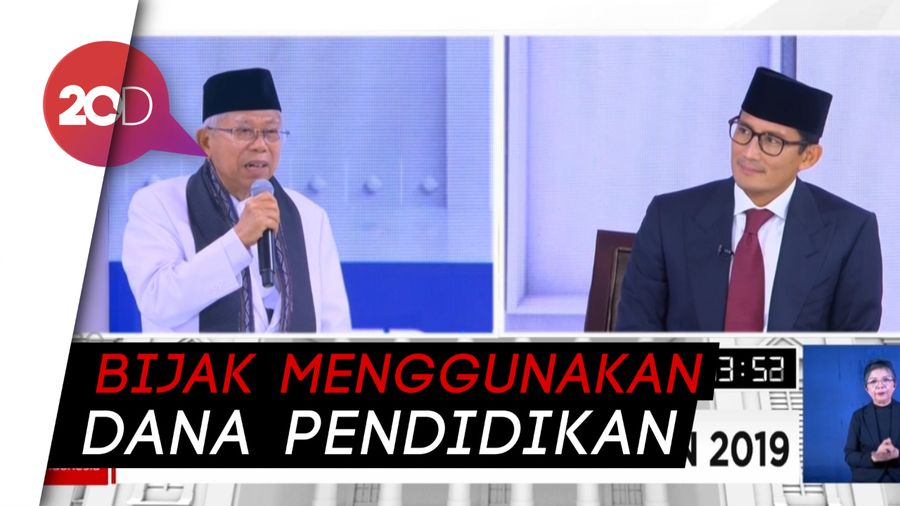 Maruf Tanya Anggaran Pendidikan Daerah, Sandi Ungkit KJP Plus