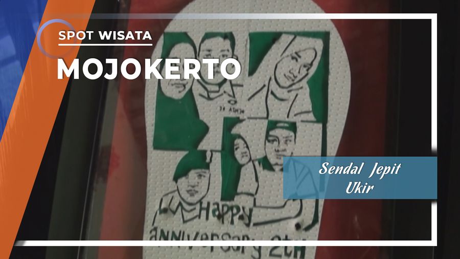Sandal Jepit Ukir Souvenir Untuk Orang Tersayang dari Mojokerto