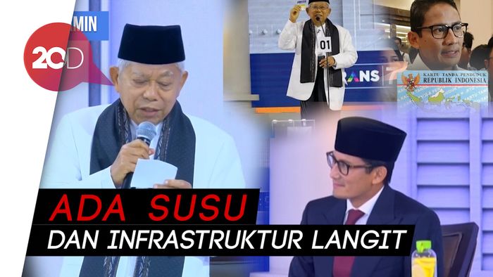 5 Highlight Debat Cawapres Maruf Amin-Sandiaga Uno