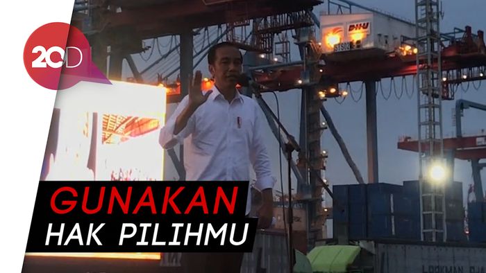  Jokowi Ajak Masyarakat Tidak Golput Saat Pemilu 2019