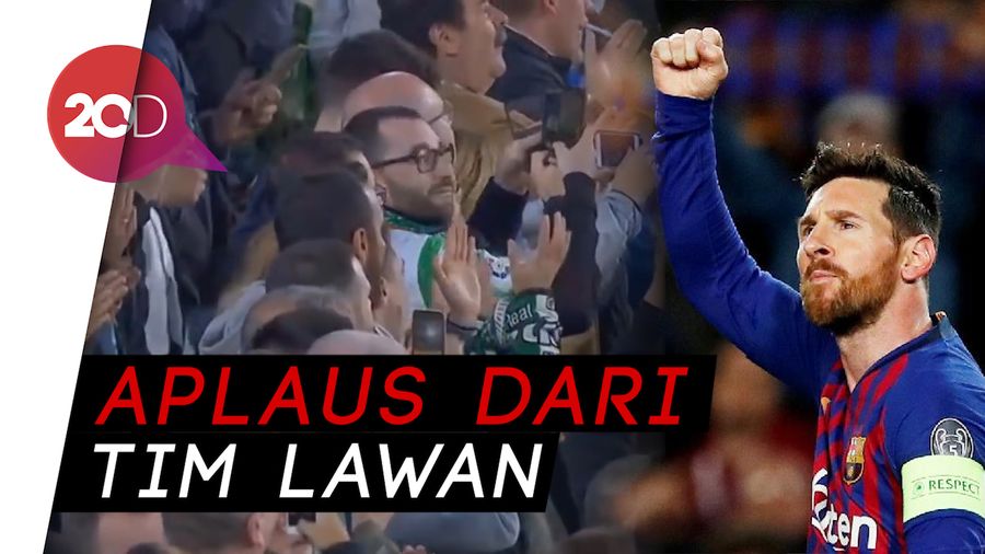 Messi Cetak Gol Indah, Fans Betis Ikut Tepuk Tangan