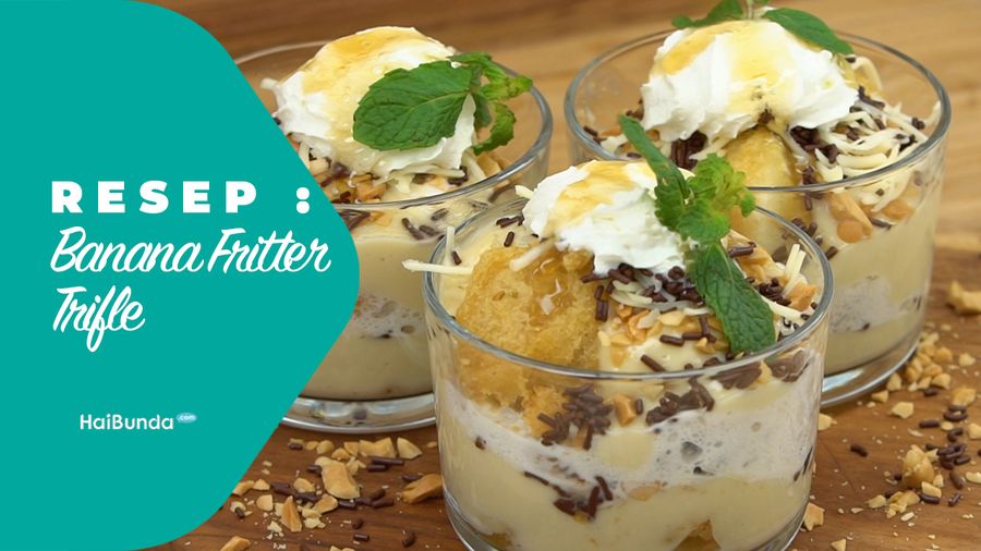 Resep Banana Fritter Trifle