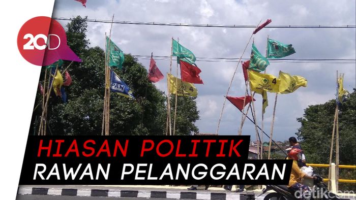 Balada Atribut Kampanye, Dipajang Sembarangan lalu Ditertibkan
