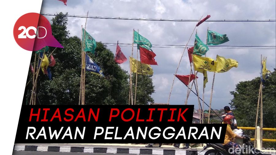 Balada Atribut Kampanye, Dipajang Sembarangan lalu Ditertibkan