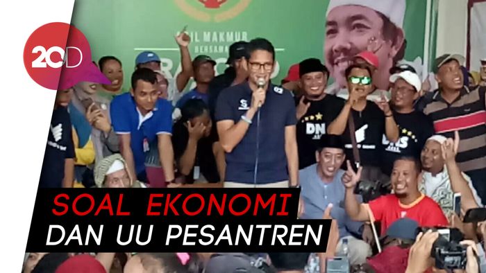 Sandi Akhiri Kampanye di Banyuwangi, Ini Janji di Depan Pendukungnya