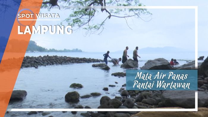Wisata Sumber Mata Air Panas Pantai Wartawan Rajabasa