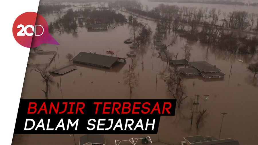Ngeri! Potret Banjir Bandang di Amerika
