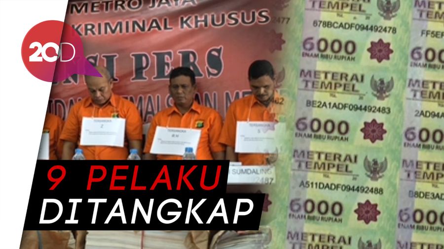 Rugikan Negara Rp 30 Miliar, Sindikat Pemalsu Materai Ditangkap