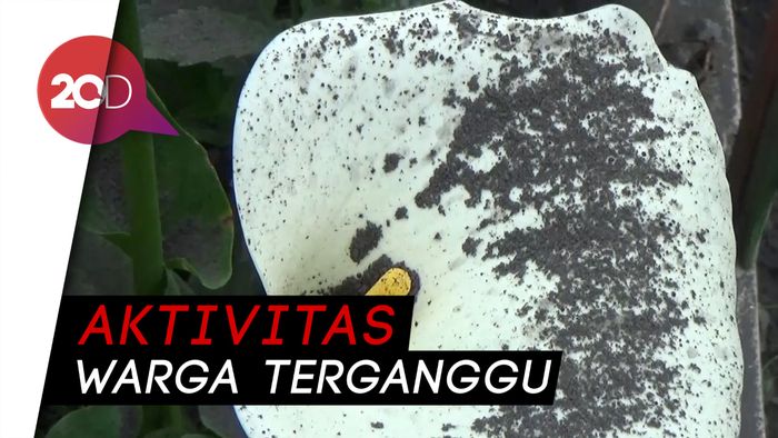 Rumah Warga Lumajang Bermandikan Abu Vulkanik Gunung Bromo 