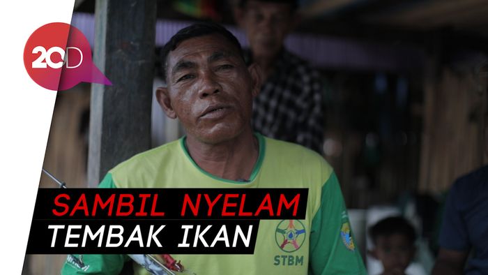 Unik! Nelayan Pulau Mesa Tangkap Ikan Pakai Tembakan