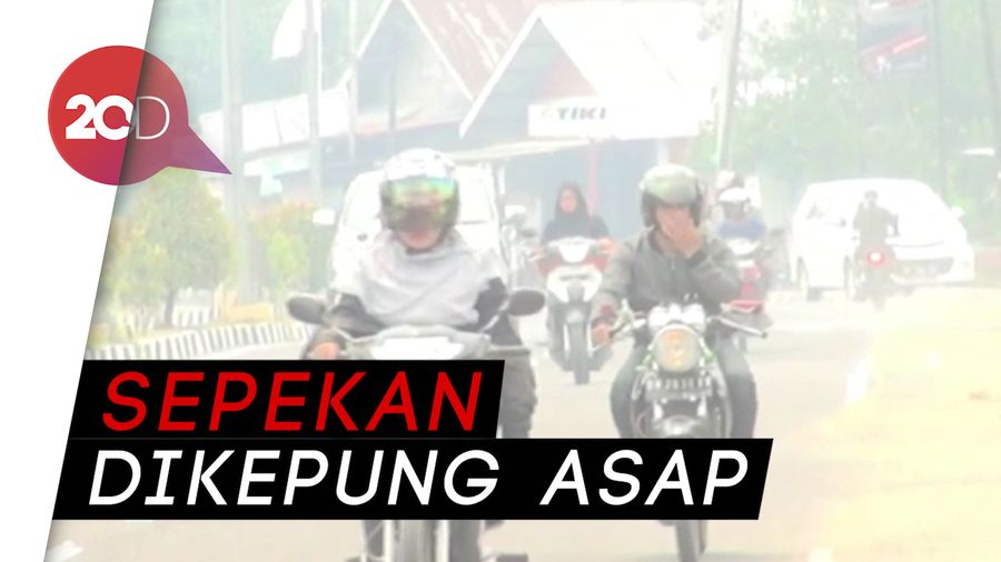 Karhutla di Riau Kian Meluas, Rengat Diselimuti Asap