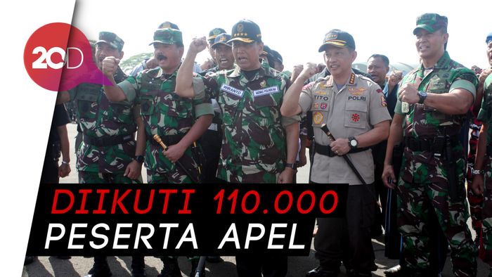 Dipimpin Wiranto, TNI-Polri Apel Pengamanan Pemilu 2019