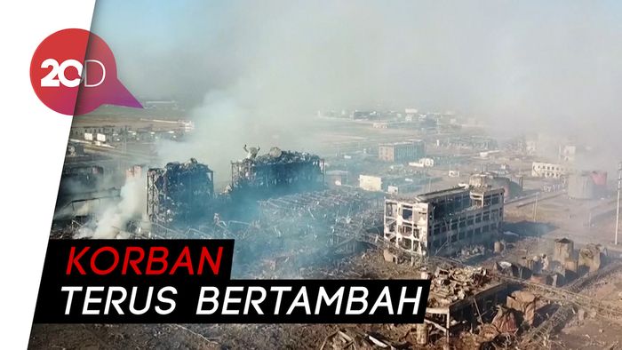 Korban Tewas Ledakan Pabrik di China jadi 62 Orang