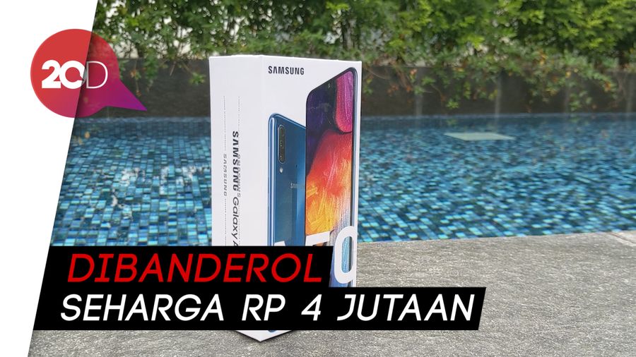 Unboxing! Galaxy A50 dengan 3 Kamera dan Fingerpint Dalam