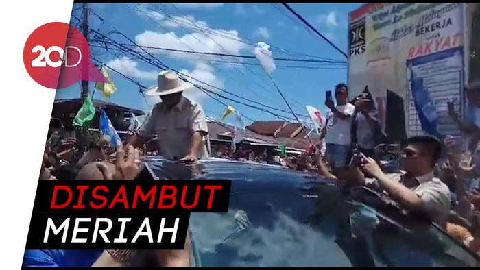 Bertopi Koboi, Prabowo Kampanye di Manado
