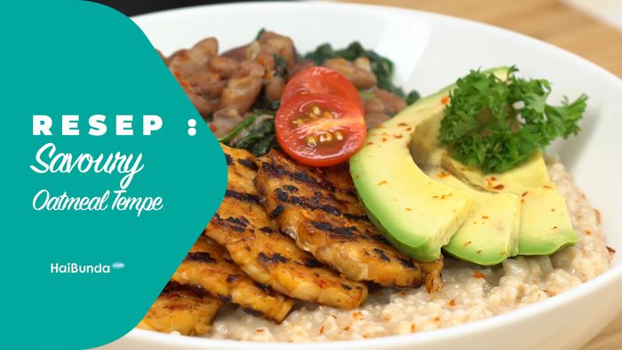 Resep Savoury Oatmeal Tempe