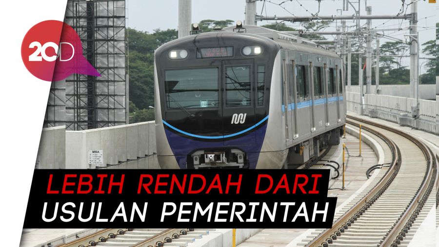 DPRD Tetapkan Tarif MRT Rp 8.500 Per 10 Kilometer