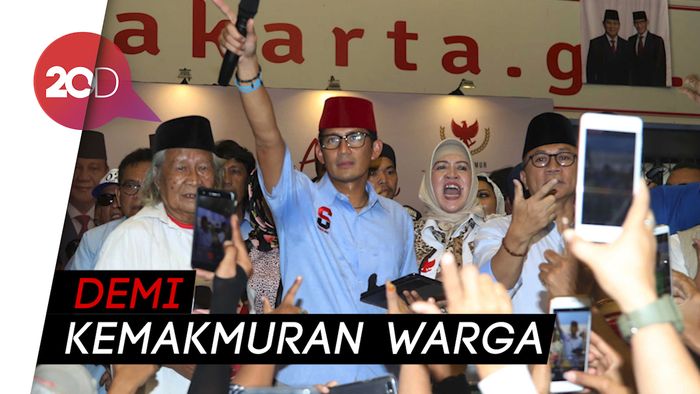 Kampanye Akbar di Jakut, Sandi Pamer Keberhasilan Setop Reklamasi