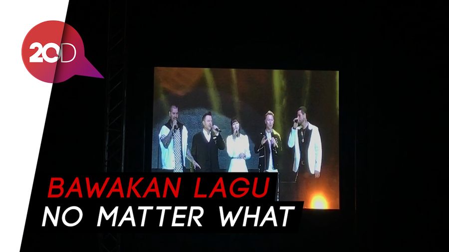 Penampilan Boyzone Duet dengan Isyana Sarasvati 