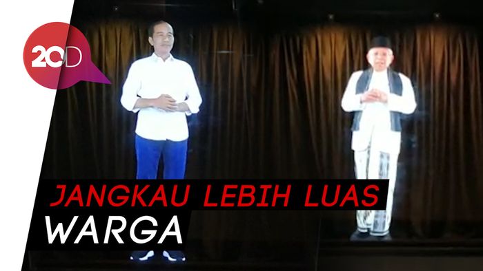 Perkenalkan, Kampanye Hologram Jokowi-Maruf yang Out of The Box