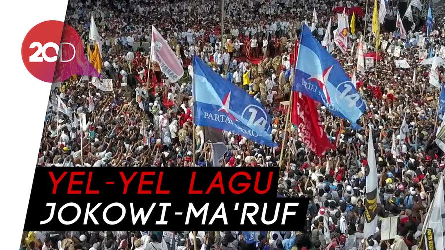 Prabowo Kampanye di Makassar, Projo Nyanyi Jokowi Lagi