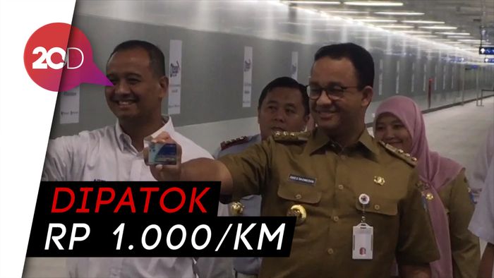 Tarif MRT Sekitar Rp 10.000, Anies: Hitungannya Per Stasiun