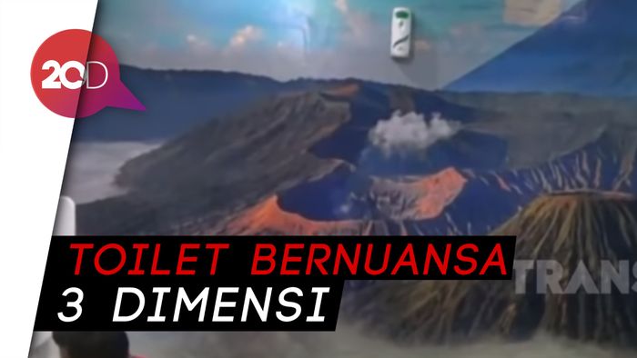 Unik! Ada Nuansa Bromo, Toilet Bandara Juanda Jadi Spot Foto