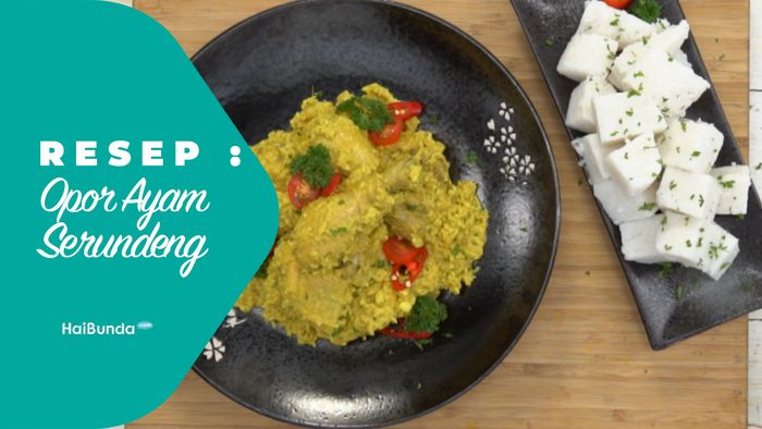 Resep Opor Ayam Serundeng