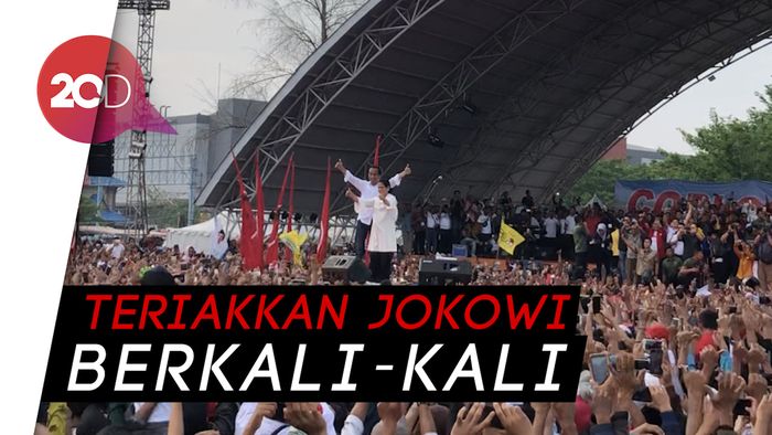 Jokowi Berpantun, Massa Kampanye di Dumai Heboh