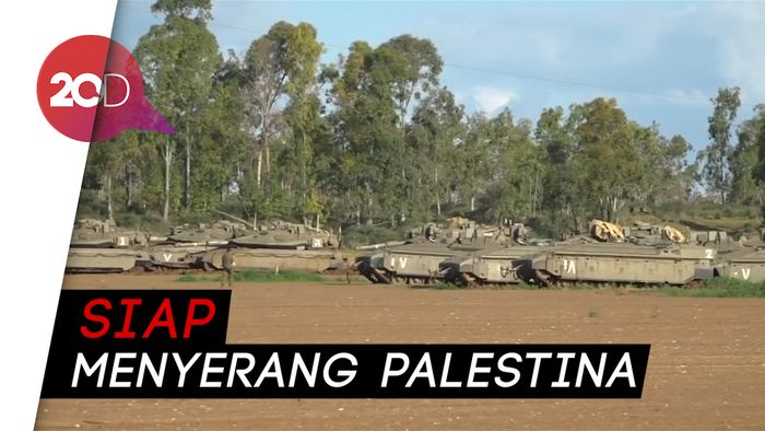 Puluhan Tank Israel Bersiap Serbu Gaza