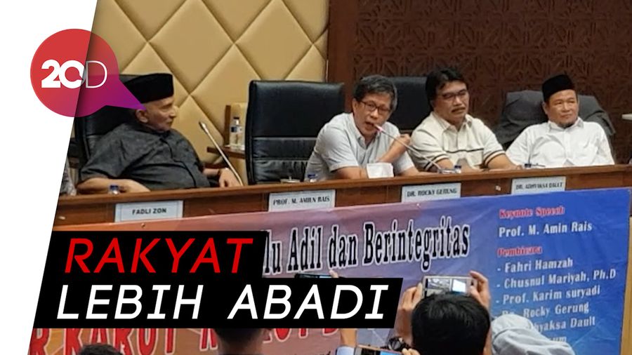 Rocky Gerung Sindir Spanduk Rakyat Jokowi