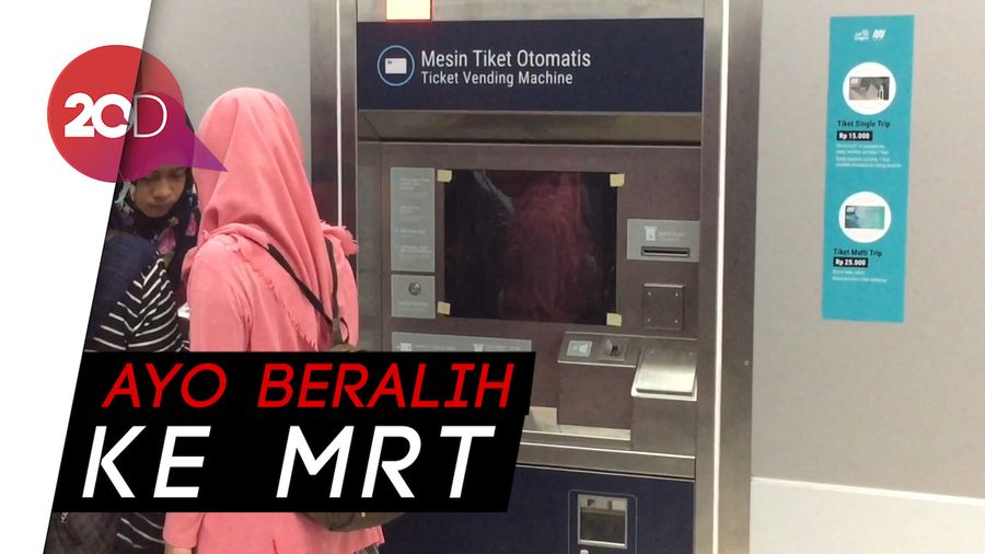 Wih! Stasiun MRT Punya Mesin Tiket Otomatis dan Kantong Parkir